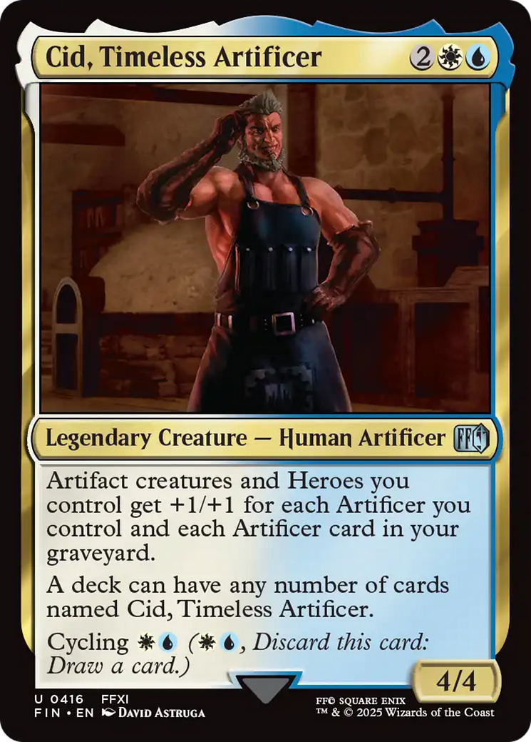 Magic: The Gathering - Cid, Timeless Artificer Foil - Final Fantasy