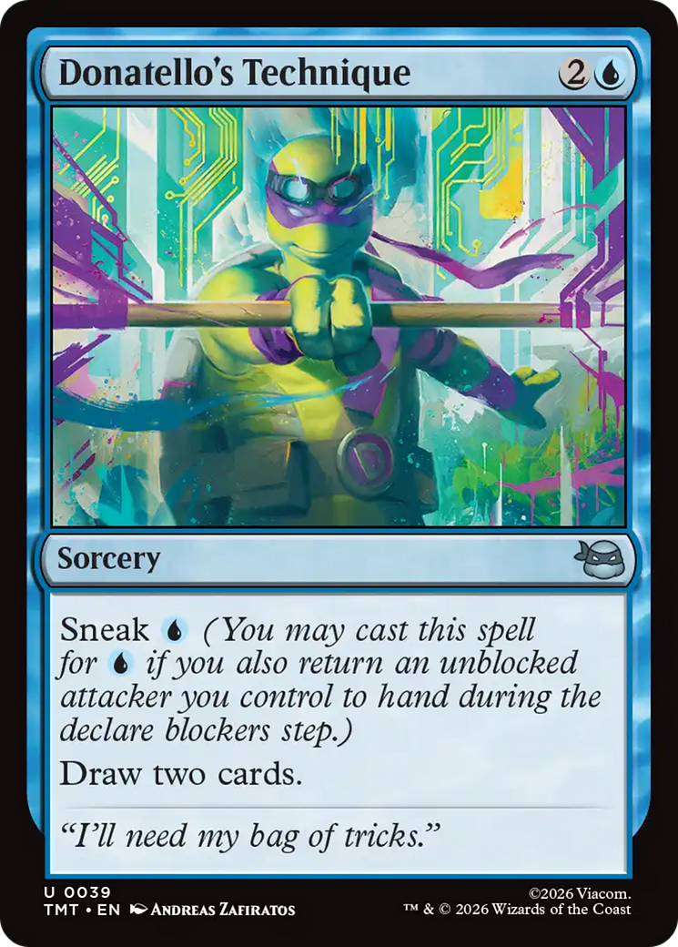 Magic: The Gathering - Donatello's Technique Foil - Teenage Mutant Ninja Turtles
