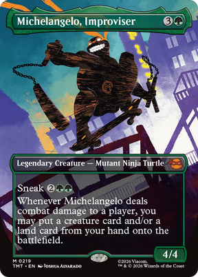 Magic: The Gathering - Michelangelo, Improviser Foil - Teenage Mutant Ninja Turtles