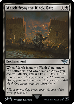 Magic: The Gathering - March from the Black Gate - The Lord of the Rings: Tales of Middle-earth