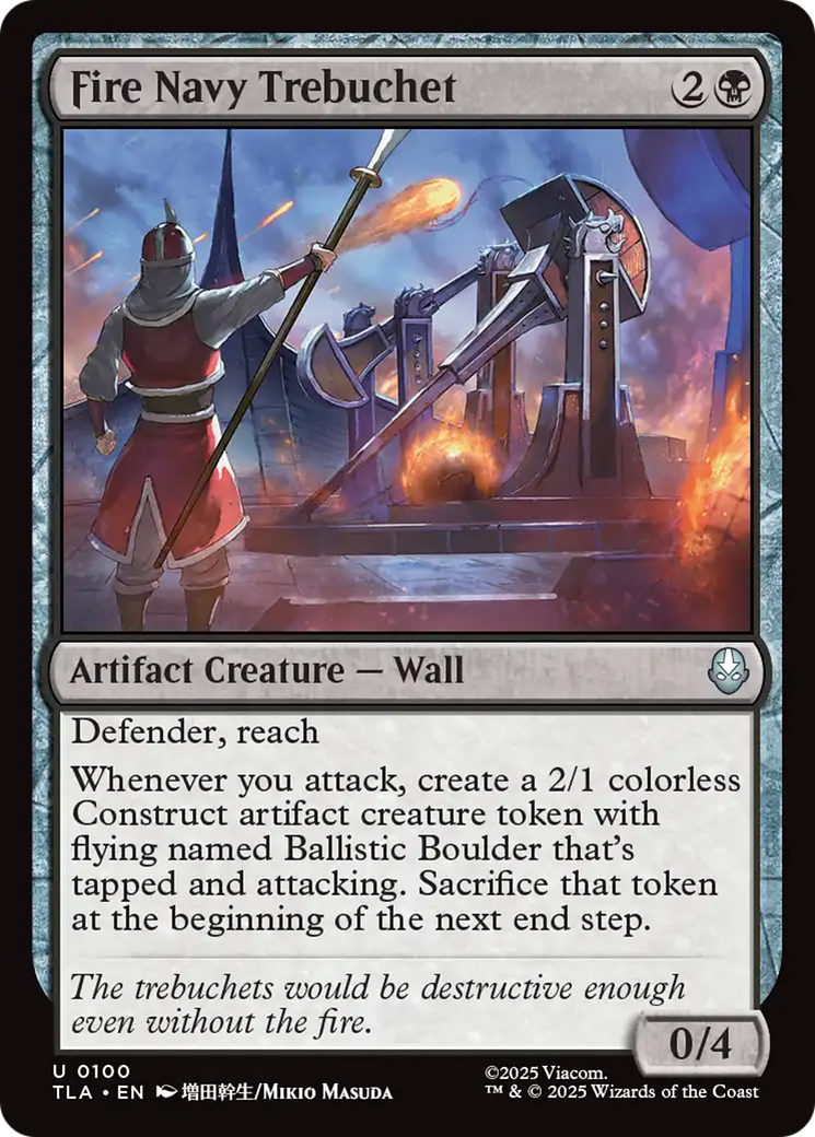 Magic: The Gathering - Fire Navy Trebuchet - Avatar: The Last Airbender