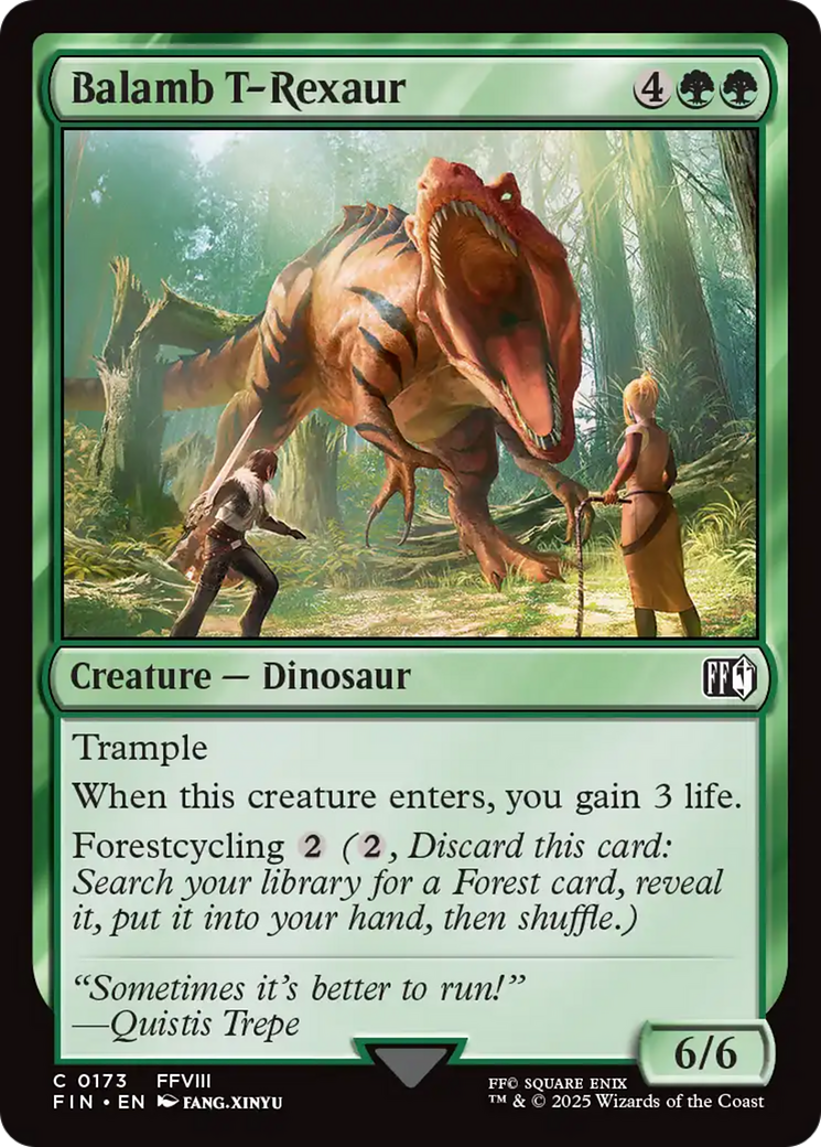 Magic: The Gathering - Balamb T-Rexaur Foil - Final Fantasy