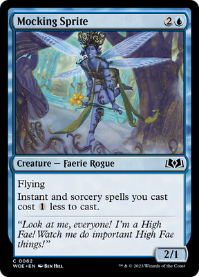 Magic: The Gathering - Mocking Sprite Foil - Wilds of Eldraine