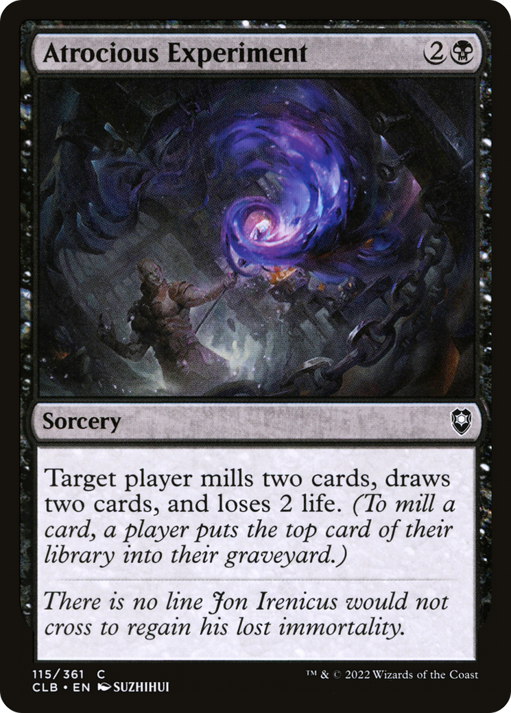 Magic: The Gathering - Atrocious Experiment - Commander Legends: Battle for Baldur's Gate