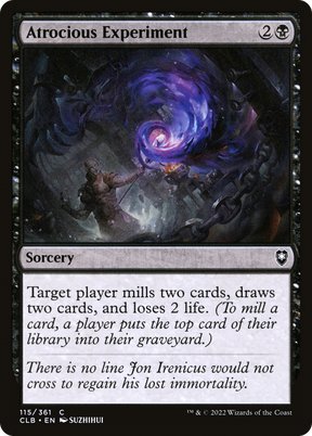 Magic: The Gathering - Atrocious Experiment - Commander Legends: Battle for Baldur's Gate