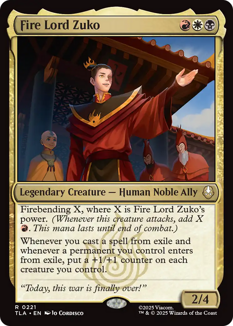 Magic: The Gathering - Fire Lord Zuko Foil - Avatar: The Last Airbender