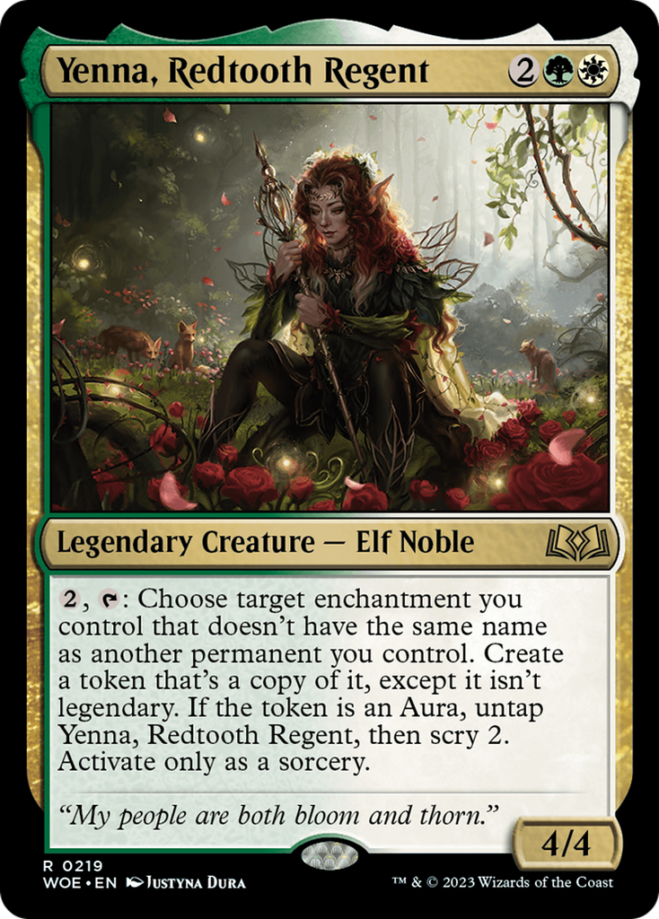 Magic: The Gathering - Yenna, Redtooth Regent Foil - Wilds of Eldraine