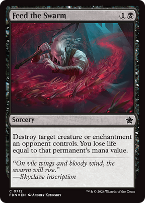 Magic: The Gathering - Feed the Swarm Foil - Foundations