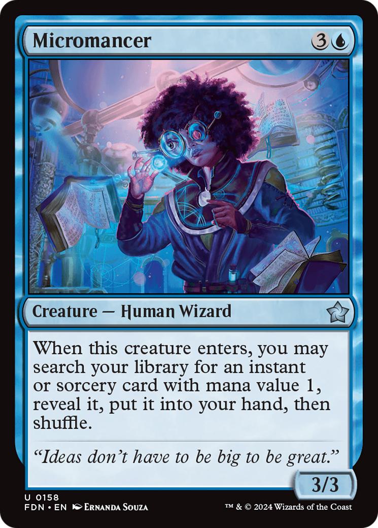 Magic: The Gathering - Micromancer Foil - Foundations