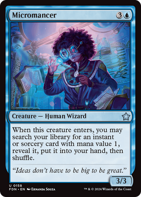 Magic: The Gathering - Micromancer Foil - Foundations