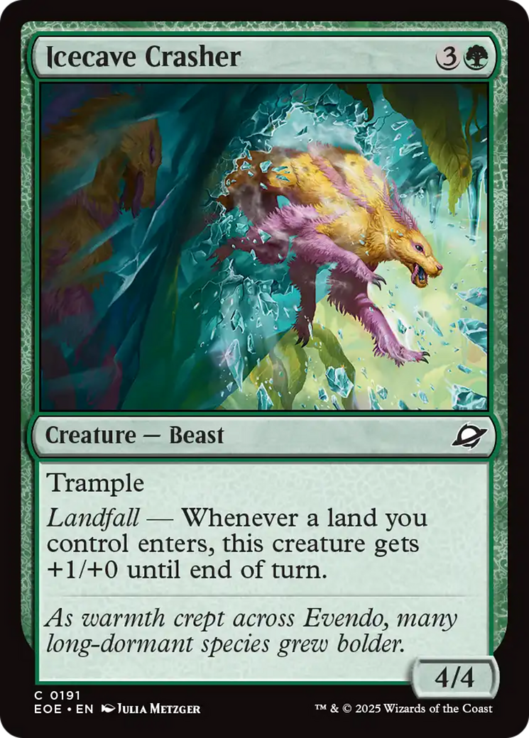 Magic: The Gathering - Icecave Crasher Foil - Edge of Eternities