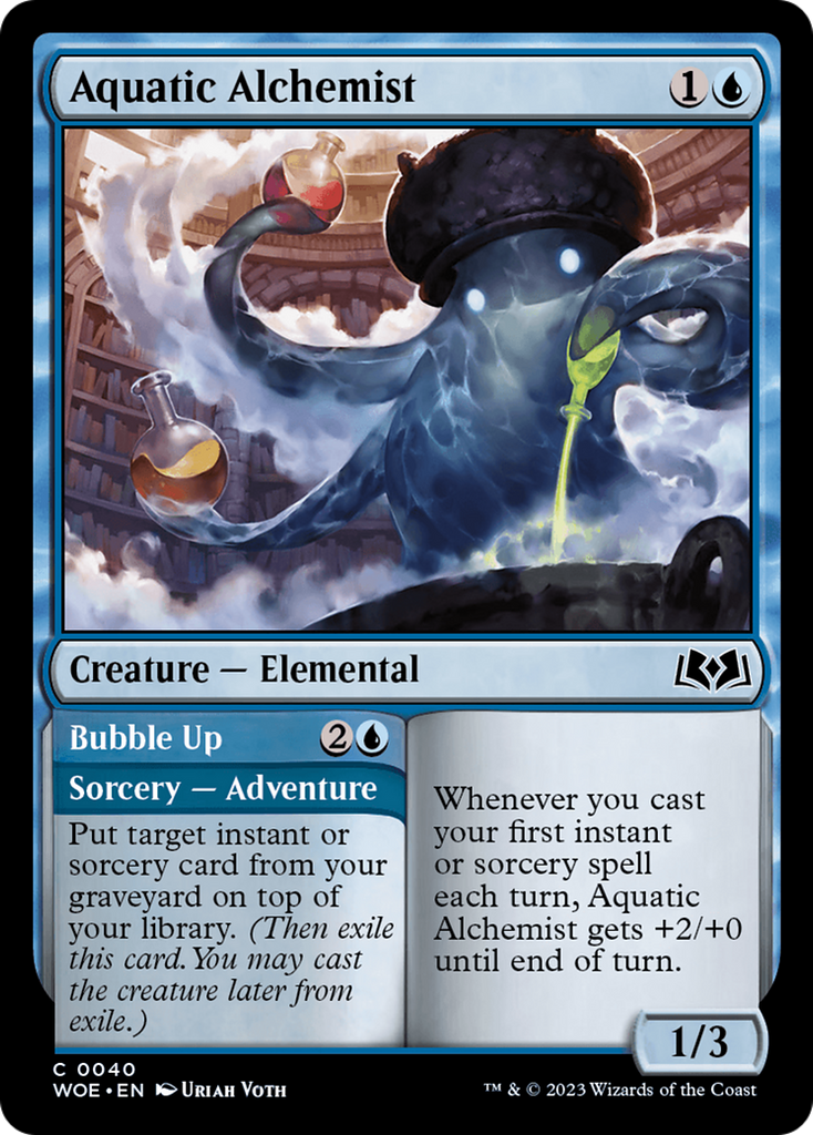 Magic: The Gathering - Aquatic Alchemist // Bubble Up - Wilds of Eldraine