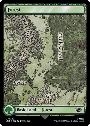 Magic: The Gathering - Forest #722 Foil - The Lord of the Rings: Tales of Middle-earth