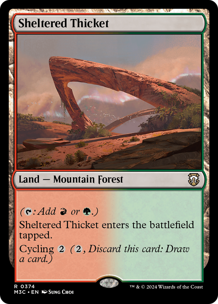Magic: The Gathering - Sheltered Thicket - Modern Horizons 3 Commander