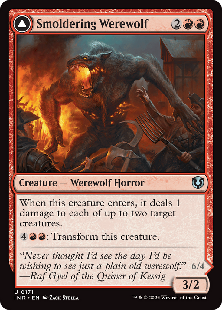 Magic: The Gathering - Smoldering Werewolf // Erupting Dreadwolf - Innistrad Remastered