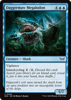 Magic: The Gathering - Daggermaw Megalodon Foil - Duskmourn: House of Horror