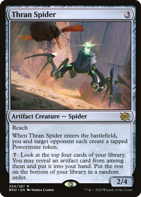 Magic: The Gathering - Thran Spider Foil - The Brothers' War
