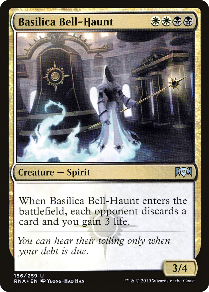 Magic: The Gathering - Basilica Bell-Haunt Foil - Ravnica Allegiance