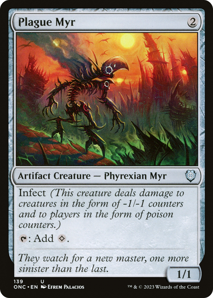Magic: The Gathering - Plague Myr - Phyrexia: All Will Be One Commander