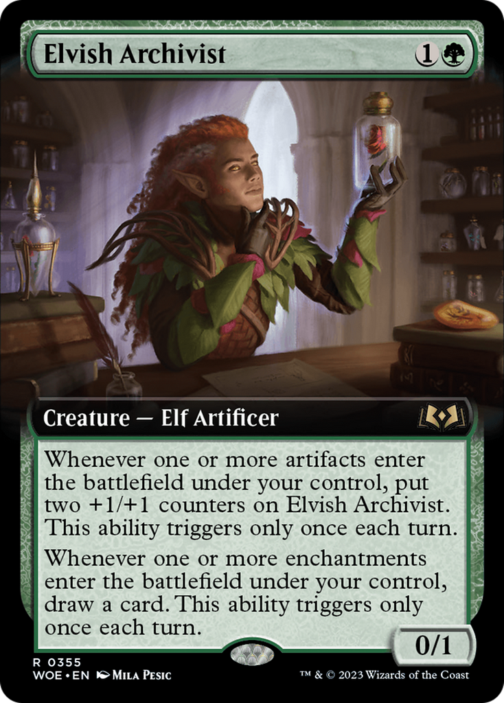 Magic: The Gathering - Elvish Archivist Foil - Wilds of Eldraine