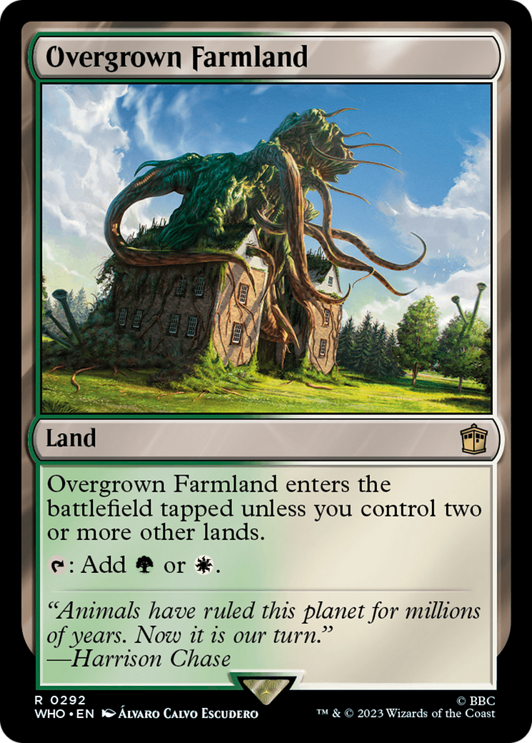 Magic: The Gathering - Overgrown Farmland - Doctor Who
