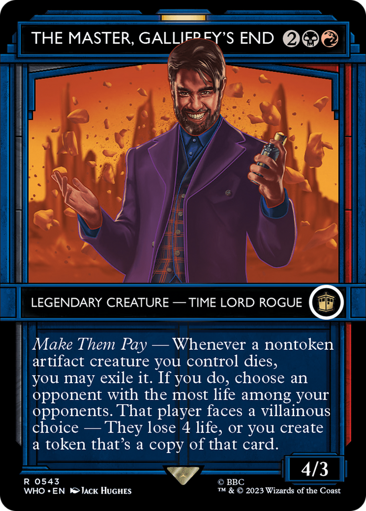 Magic: The Gathering - The Master, Gallifrey's End Foil - Doctor Who