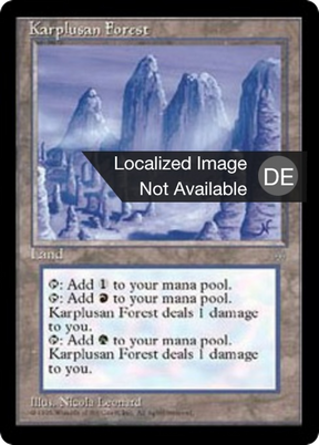 Magic: The Gathering - Karplusanischer Wald - Ice Age