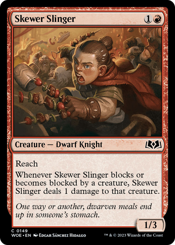 Magic: The Gathering - Skewer Slinger Foil - Wilds of Eldraine