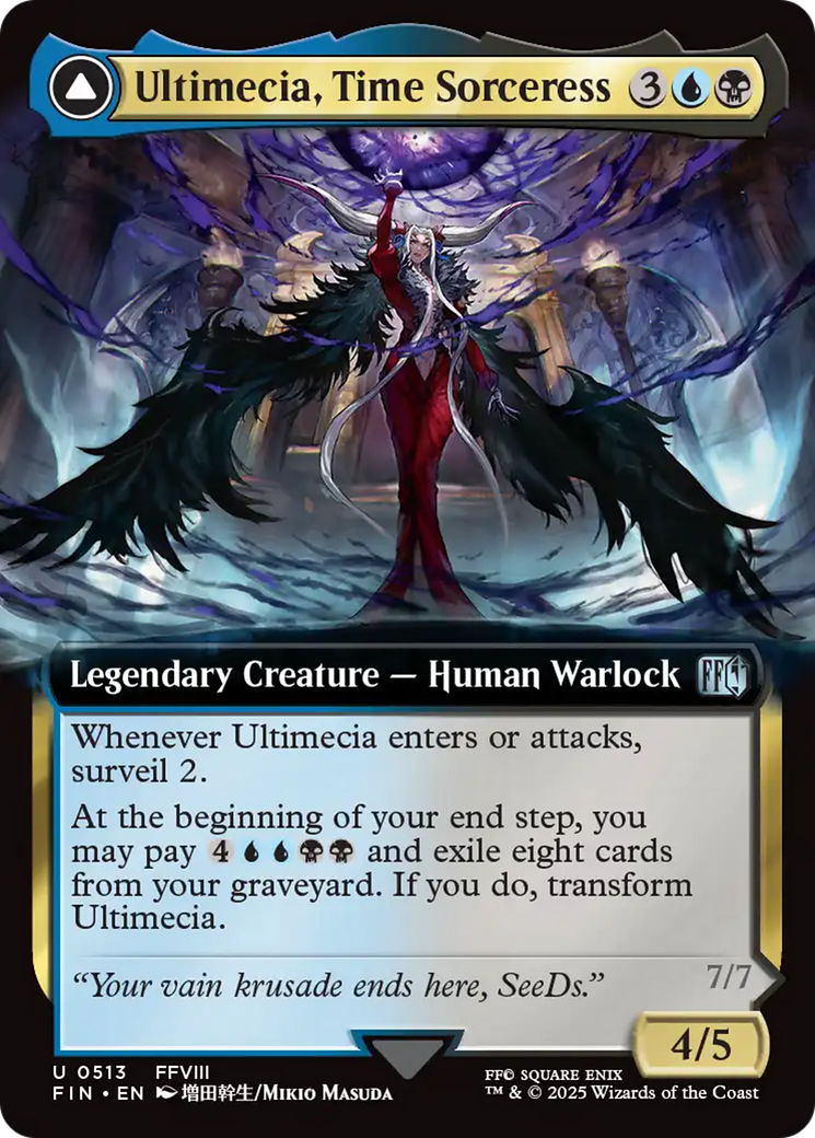 Magic: The Gathering - Ultimecia, Time Sorceress // Ultimecia, Omnipotent - Final Fantasy