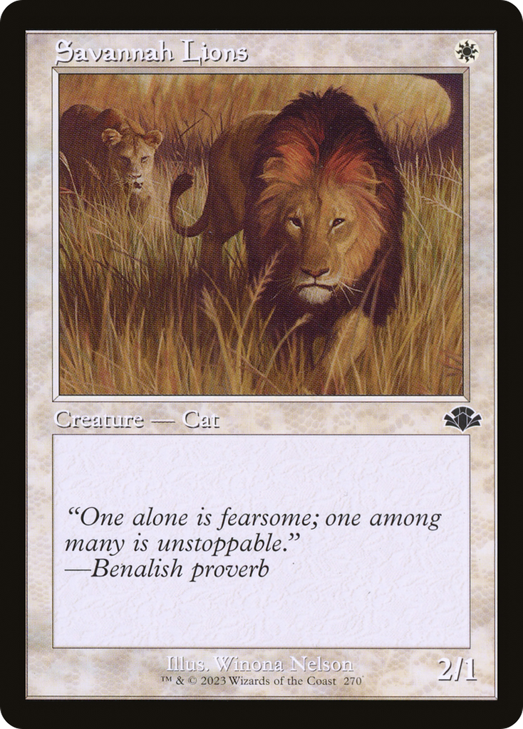 Magic: The Gathering - Savannah Lions - Dominaria Remastered