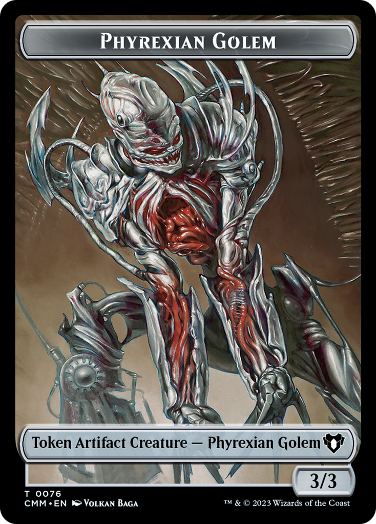 Magic: The Gathering - Phyrexian Golem Token - Commander Masters Tokens