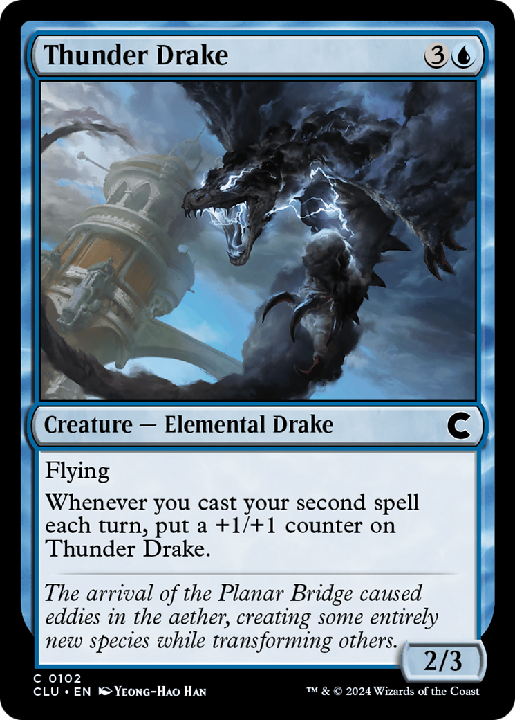 Magic: The Gathering - Thunder Drake - Ravnica: Clue Edition