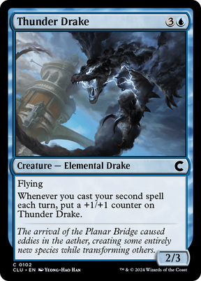Magic: The Gathering - Thunder Drake - Ravnica: Clue Edition
