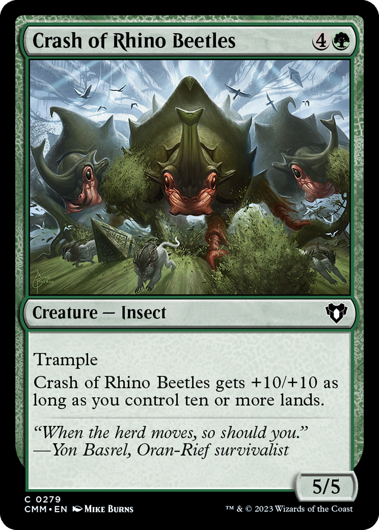 Magic: The Gathering - Crash of Rhino Beetles - Commander Masters