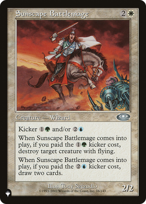 Magic: The Gathering - Sunscape Battlemage - The List