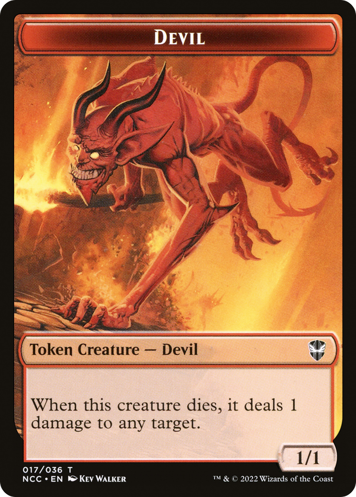 Magic: The Gathering - Devil Token - New Capenna Commander Tokens