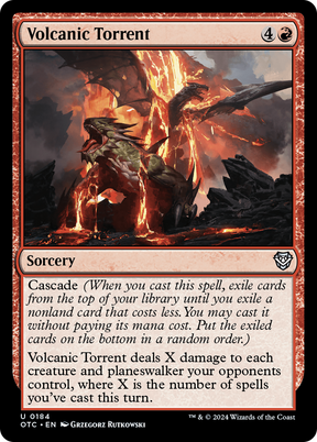 Magic: The Gathering - Volcanic Torrent - Outlaws of Thunder Junction Commander