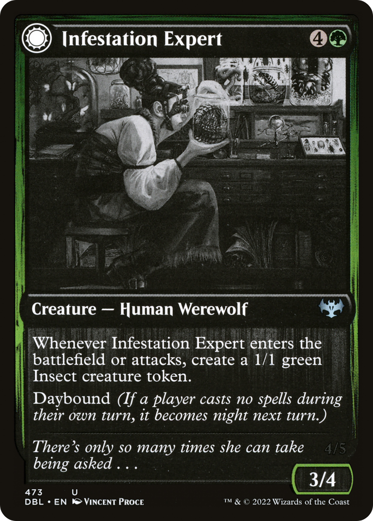 Magic: The Gathering - Infestation Expert // Infested Werewolf Foil - Innistrad: Double Feature