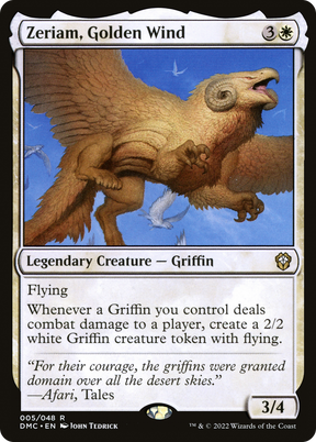 Magic: The Gathering - Zeriam, Golden Wind Foil - Dominaria United Commander