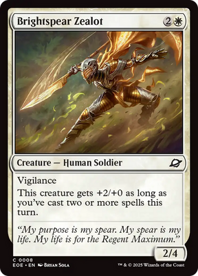 Magic: The Gathering - Brightspear Zealot Foil - Edge of Eternities