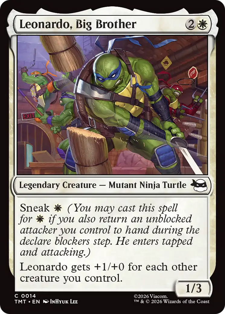 Magic: The Gathering - Leonardo, Big Brother Foil - Teenage Mutant Ninja Turtles