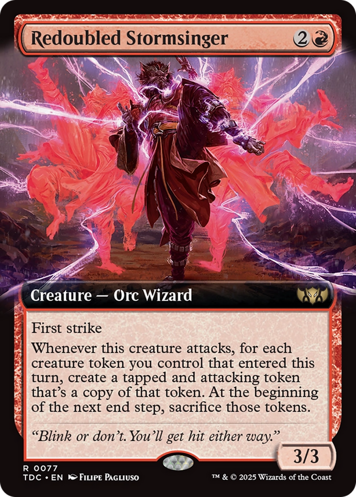 Magic: The Gathering - Redoubled Stormsinger - Tarkir: Dragonstorm Commander