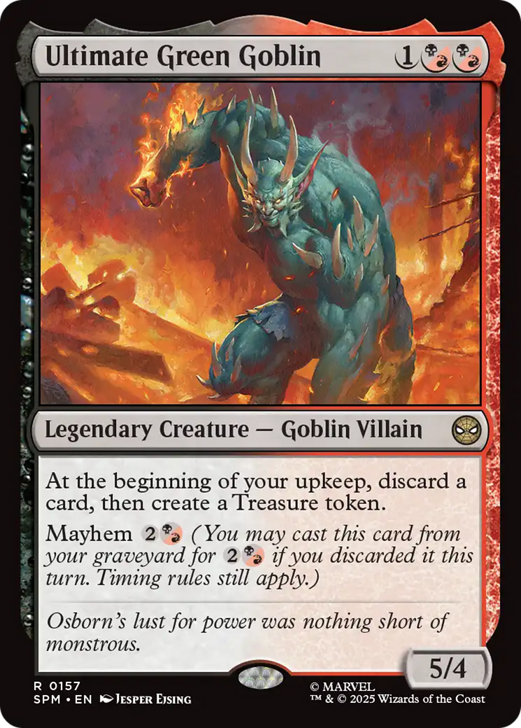 Magic: The Gathering - Ultimate Green Goblin Foil - Marvel's Spider-Man