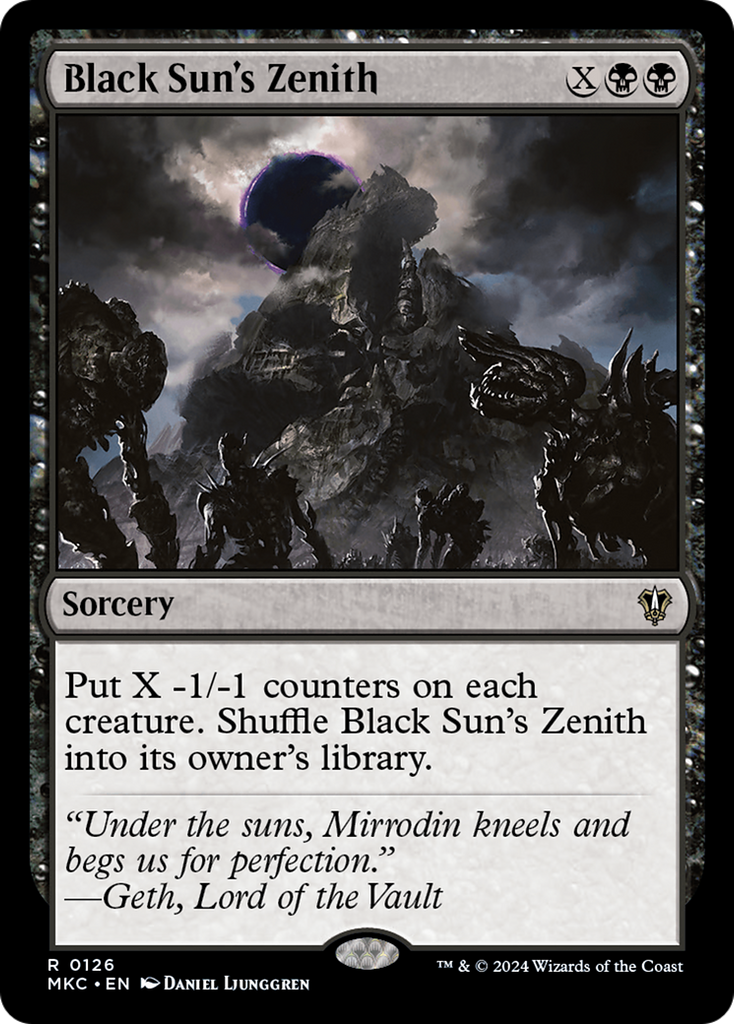 Magic: The Gathering - Black Sun's Zenith - Murders at Karlov Manor Commander