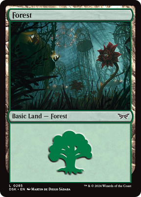 Magic: The Gathering - Forest #285 Foil - Duskmourn: House of Horror