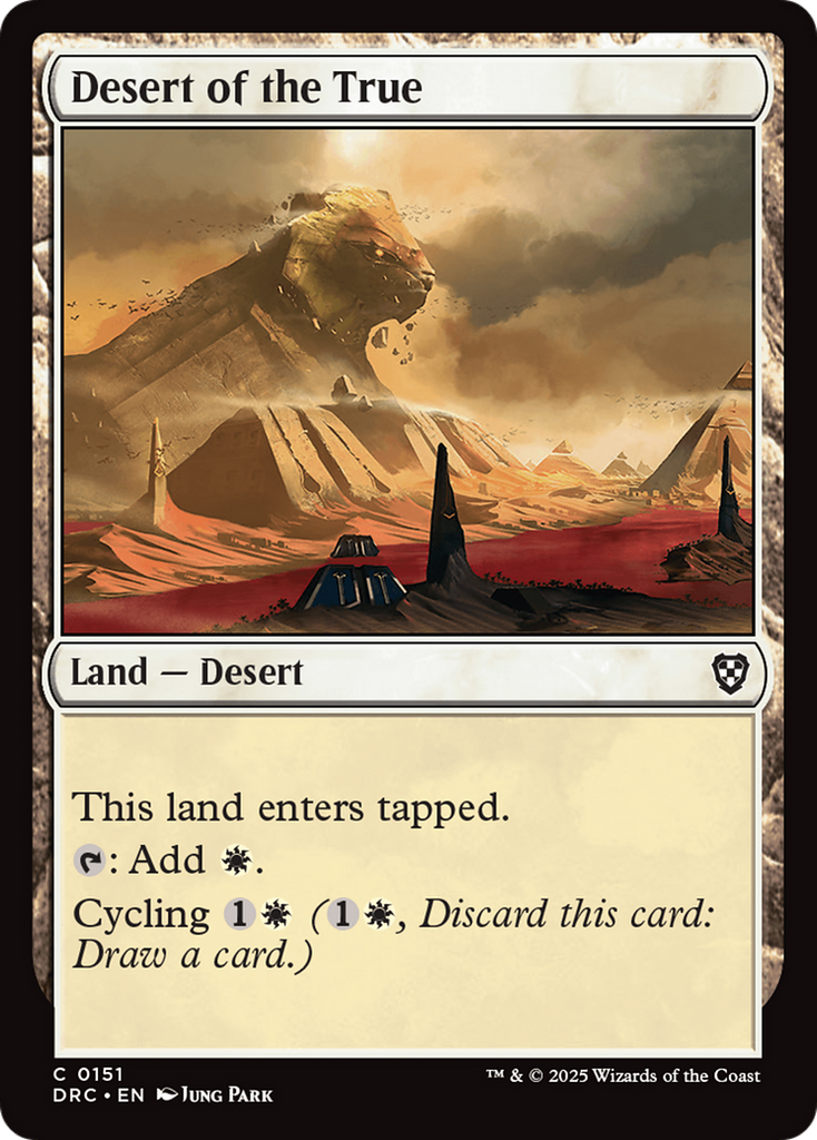 Magic: The Gathering - Desert of the True - Aetherdrift Commander