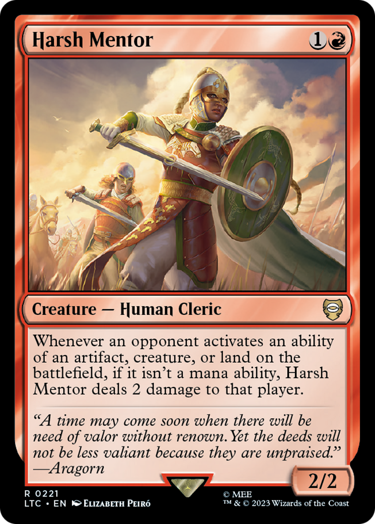Magic: The Gathering - Harsh Mentor - Tales of Middle-earth Commander