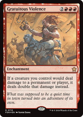 Magic: The Gathering - Gratuitous Violence Foil - Foundations