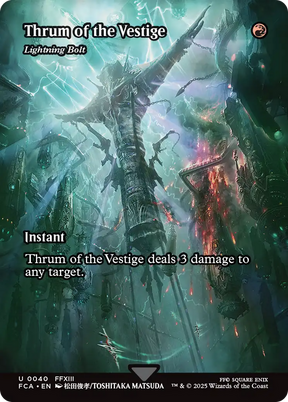 Magic: The Gathering - Lightning Bolt - Final Fantasy: Through the Ages