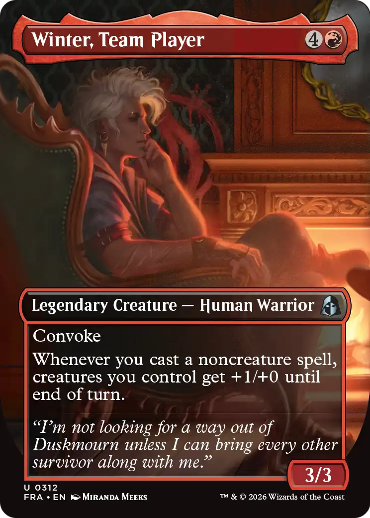 Magic: The Gathering - Winter, Team Player Foil - Reality Fracture